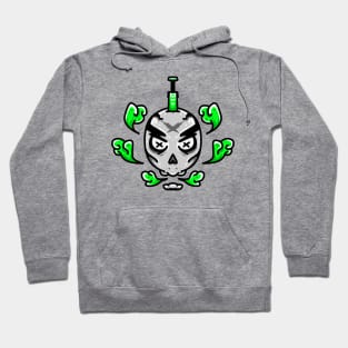 Death Skull Green Smoke Hoodie